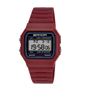 Montre-bracelet en <span class=keywords><strong>silicone</strong></span> coloré pour hommes, accessoire numérique led de sport, vente en gros en chine, - Product Image 4