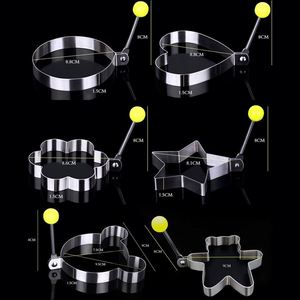 DIY Fried Egg <b>Mould</b> Omelette Rings Food Grade <b>Silicone</b> Eco-Friendly Kitchen Utensils for Breakfast Cooking - Product Image 3