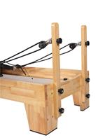 Máquina de Pilates Reformer Comercial de Madera de Roble para Práctica de Pilates