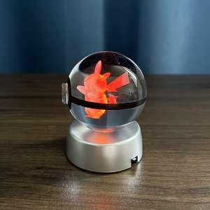 Boule de <span class=keywords><strong>pikachu</strong></span> en cristal avec base à lumière LED multicolore MH-Q0418 - Product Image 6