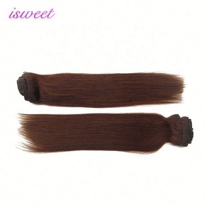 Extensions de cheveux humains vierges russes Remy à la vente chaude, naturelles, à clips, brun foncé, lisses, vague profonde, vague d'eau, vague de corps Yaki - Product Image 4