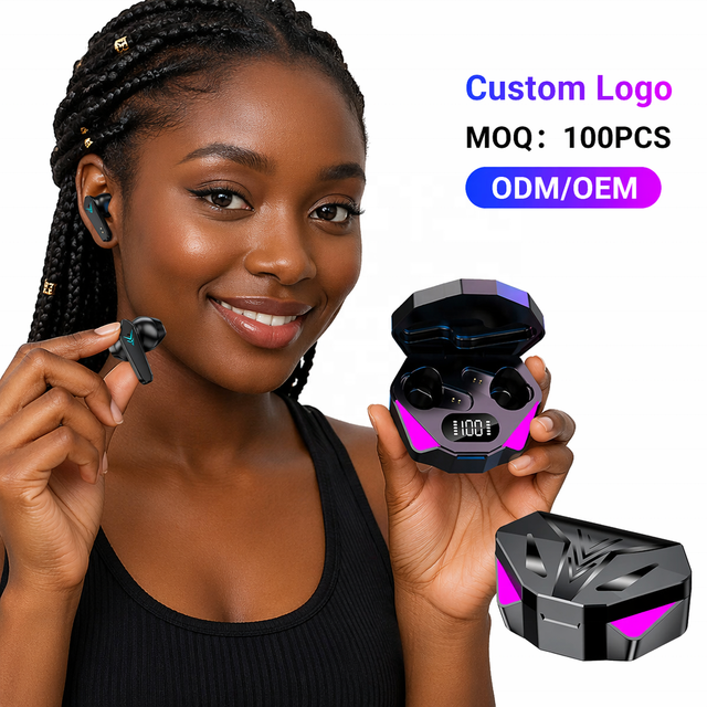 2026 Gamer X15 Sports Wireless Earbuds for 5.3 Active Noise Cancelling In-Ear Stereo Sound IPX-4 Waterproof Flashlight Low
