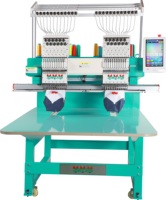 Machine à broder industrielle Feiya CTF1202 à 2 têtes et 12 aiguilles pour broderie de casquettes et vêtements avec cerceaux