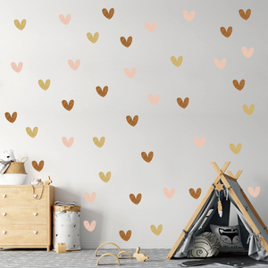 Pegatinas de pared de corazón extraíbles para niños, decoración de habitación de bebé, calcomanías de pared para guardería, regalo para niñas, gran oferta - Product Image 5