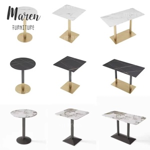 Tavoli da Pranzo Rettangolari Moderni, Tavoli Economici all'Ingrosso per Caffè, Pizzerie, Bistrot, Fast Food, Arredamento per Ristoranti, Tavolo in Marmo - Product Image 3