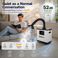 Purificateur de fumée laser mobile à faible bruit avec filtre à charbon actif pour clinique de beauté et studio d'épilation au laser diode