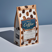 Custom Aluminiumfolie Zakje Mylar Zakken Vlakke Bodem Zakje Met Rits Koffie Verpakking 250G Proteïne Poeder Zakje Voor Supplement