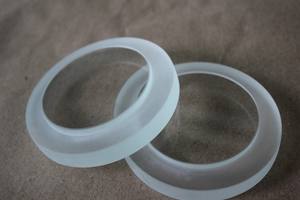 Verre trempé ultra-clair gravé finement de feuille épaisse en verre d'étape circulaire pour des appareils d'éclairage - Product Image 4