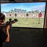 Pistola de proyección de tiro interactivo de gran venta, láser infrarrojo, juego de disparos en pared, pistolas, juego de proyección con Sensor, juguetes para niños