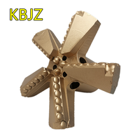 Foret de forage PDC concave à 5 lames de 250 mm, sans carottage, prix usine KBJZ, pour puits d'eau et mines de charbon