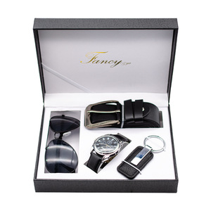 Cintura per orologio impermeabile occhiali da sole polarizzati portachiavi Set Box forniture per ufficio regali di compleanno amante famiglia Business Set regalo da uomo - Product Image 5