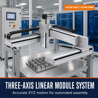 Module linéaire de robot cartésien à 3 axes XYZ en gros avec bras cantilever à engrenages et roulements pour machine de distribution et de gravure laser