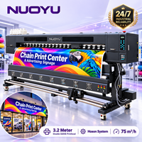 Système Hoson 3,2 mètres, double tête d'impression I3200E, 1440 dpi, machine à solvant écologique pour enseignes publicitaires, bannières PVC flexibles, impression rouleau à rouleau