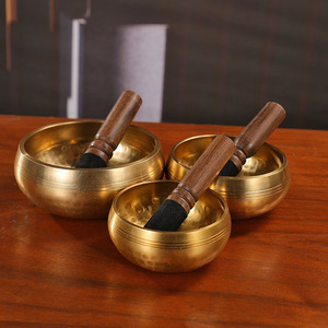 Campana Tibetana in Ottone Artigianale per Meditazione, Yoga, Terapia del Suono, Benessere Spirituale, Regalo, Rilassamento, Decorazione - Product Image 4