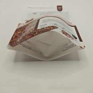 Bolsa de Embalaje de Alimentos con Cierre Ziplock de PET Biodegradable Personalizada, Doypack con Cierre de Mylar para 400g de Chocolates con Almendras - Product Image 6