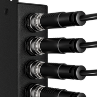 Switch POE Industrial M12 de 5/8 Puertos Gigabit para Comunicación en Ferrocarriles, Metro, Vehículos y Barcos, Compatible con Personalización, en Stock