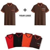 Stock rapide mode respirant 100% Polyester hôtel Restaurant boulangerie café serveur serveuse uniforme t-shirts