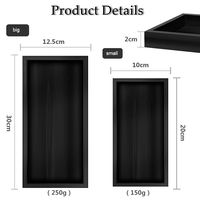 Plateaux de toilette en silicone plateau de salle de bain flexible incassable évier de cuisine bouteilles de savon plateau de comptoir pour serviette de savon de parfum
