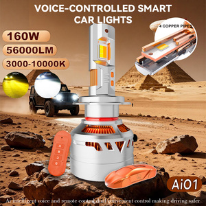 Xenplus Ai01 Contrôle vocal Température de couleur 160W 3000-10000LM Accessoires de voiture Luces Led <span class=keywords><strong>Auto</strong></span> H7 H11 9005 9006 H4 Phares LED - Product Image 3