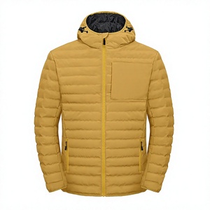 Unisex <b>Slim</b> <b>Fit</b> Hooded Puffer <b>Jacket</b> Winter Warm Quilted Cotton Filled Windproof Breathable Lightweight Casual Outdoor <b>Jacket</b> - Product Image 2