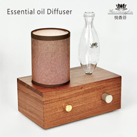 Diffuseur d'arômes en bois de palissandre LX-510h, nouveau modèle, nébuliseur, luminosité réglable avec lumière LED pour la maison-SPA
