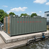 Station d'épuration des eaux usées MBR intégrée en conteneur mobile 15 m³/jour pour système de traitement des eaux de pluie