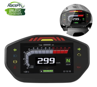 Speedometer Digital LCD Universal untuk Sepeda Motor TFT 6 Gigi dengan Lampu Latar, Odometer Sepeda Motor untuk 2 4 Silinder