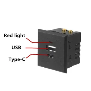 Wall Socket With Type C DC5V 2.5A 3.5A QC Charge mobile phone laptop computer for desktop socket wall socket USB C