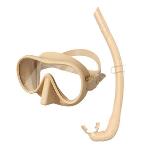 Seakurat M302 + S12 masker selam tanpa bingkai dewasa baru masker selam silikon cair Volume rendah Snorkeling pandangan lapangan besar antikabut - Product Image 3