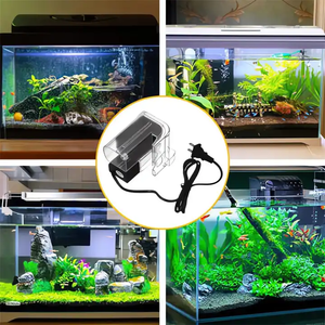 Filter akuarium, Multi portabel dapat disesuaikan 6.5w 680L/H Filter air terjun di pompa oksigen eksternal pompa Filter sirkulasi air - Product Image 6
