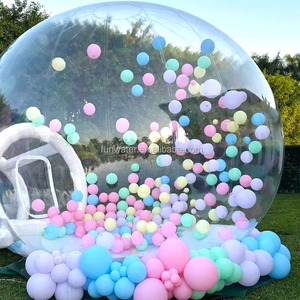 Hot Casa Bolle Gonfiabile <span class=keywords><strong>de</strong></span> qualité commerciale PVC enfants fête clair dôme ballon Portable Air bouncer gonflable bulle maison tente - Product Image 1
