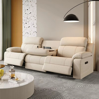 Ensemble de meubles de salon en tissu au design moderne et simple, canapé inclinable multifonctionnel pour salon