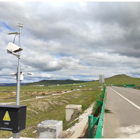 Système intelligent de surveillance du trafic et de la météo IoT, matériau ASA, communication Modbus, station météorologique routière, capteur de visibilité