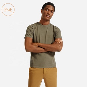 Camiseta personalizada para hombre, Camiseta básica lisa de 100% algodón con logotipo impreso en blanco, camiseta sin etiqueta oem odm - Product Image 2