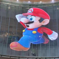 Écran LED transparent Vios P6 P8 P10, panneau publicitaire flexible adhésif en verre, mur vidéo cristallin, affichage LED couleur pleine
