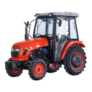 Ucuz mini 50HP 60HP 70HP tarım traktörleri toptan tarım 4 zamanlı küçük yürüyüş bahçe traktörü döner yeke ile satılık