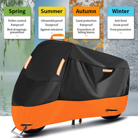 Housse de moto étanche extérieure robuste 420d Oxford avec sac emballé housse de Scooter de taille XL 210d Protection Durable pluie