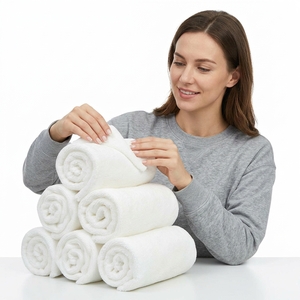 Wholesale 3 Piece Organic Cotton Terry <b>Towel</b> <b>Set</b> Compressed Soft Absorbent Home Use <b>Bath</b> <b>Set</b> Bulk Manufacturer - Product Image 1
