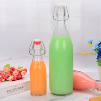 Botol Kaca Kedap Udara Berkualitas Tinggi 100ml 200ml 250ml 300ml Dengan Tutup Gesper, Dapat Disesuaikan