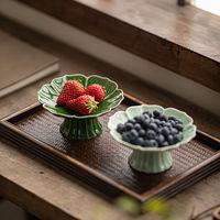 Moderne Luxe Porseleinen Keramische Lotusvormige Fruitplaat Voor Feesten Bruiloften Veel Vraag Naar Home Hotel Decor