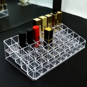 Customized Frosted Acrylic Paint Acrylic Shelf Like Lipstick Container Display Acrylic Box