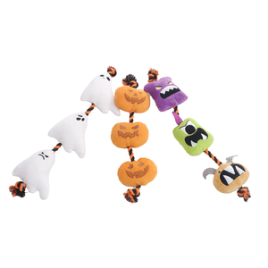 Giocattolo interattivo del cane degli animali domestici di addestramento all'aperto di Nylon educativo di lancio della corda della peluche di Halloween - Product Image 1