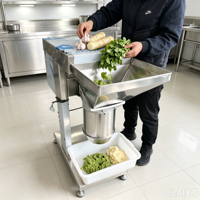 Broyeur Commercial Industriel Haute Vitesse en Acier Inoxydable 304 pour Fruits et Légumes, Hachoir Alimentaire pour Ail, Piment et Fruits