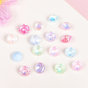 Strass en verre cristal ronds à dos plat, colorés et brillants, pour nail art et accessoires de bijouterie DIY - Product Image 4
