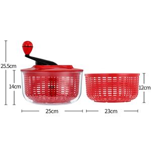 Lave-légumes manuel en acier inoxydable pour cuisine et table, séchoir <span class=keywords><strong>à</strong></span> fruits, égouttoir <span class=keywords><strong>à</strong></span> eau, essoreur <span class=keywords><strong>à</strong></span> <span class=keywords><strong>salade</strong></span> - Product Image 6