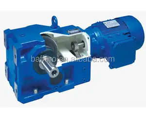 K series bevel gearbox KAT87 sudut kanan motor reducer gearmotor untuk pertambangan Industri Kimia