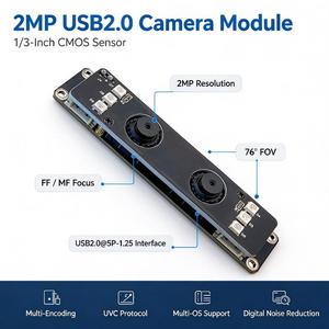 Sensor GC2083 de 2MP, amplio rango dinámico, 1080P, reconocimiento facial, módulo de cámara de doble lente sin controlador USB - Product Image 1