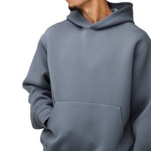 Proveedor de Sudaderas con Capucha Personalizadas, Sudaderas de Algodón con Hombros Caídos, Estampado Personalizado en Relieve, Sudaderas con Capucha para Hombre - Product Image 3