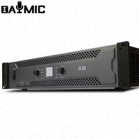 Amplificateur de puissance professionnel AOSHEN X Series X4/X6/X8 bidirectionnel 10000W, puissance pure, métal