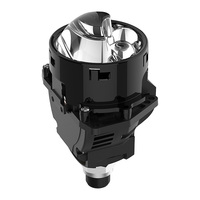 Projecteur laser Bi-LED triple direct haute luminosité 3 pouces, faisceau puissant, motif de faisceau précis, 12-24V, 6000K, projection de phare